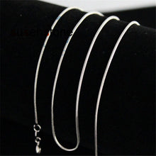Load image into Gallery viewer, Silver Snake Chain Necklace