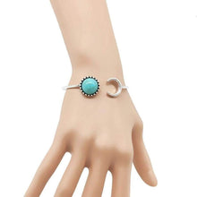 Load image into Gallery viewer, Bohemian Silver Alloy Moon Shape Ethnic Boho Gypsy Cuff Bracelet
