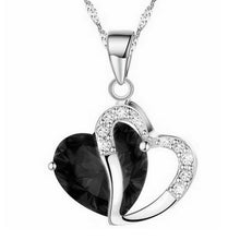 Load image into Gallery viewer, Crystal Chain Necklace Heart Shaped