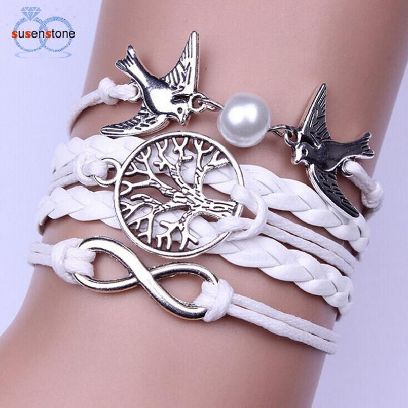 Multilayer Pigeon Leather Adjustable Bracelet