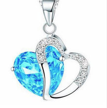 Load image into Gallery viewer, Crystal Chain Necklace Heart Shaped